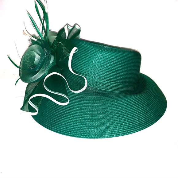 Emerald green church hats Clearance